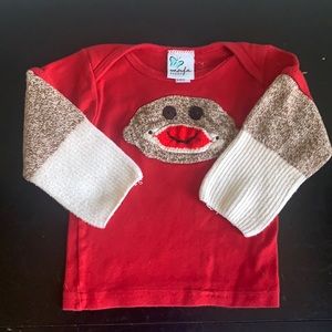 Morfs Sock Monkey long sleeve T-shirt